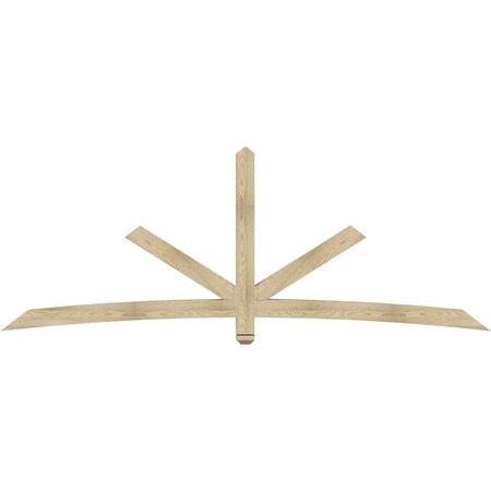 Ekena Millwork Alberta Rough Sawn Timber Gable Bracket, Douglas Fir, 108"W x 40"H x 4"D x 4"F, 9/12 Pitch GBW108X40X0404ALB00RDF